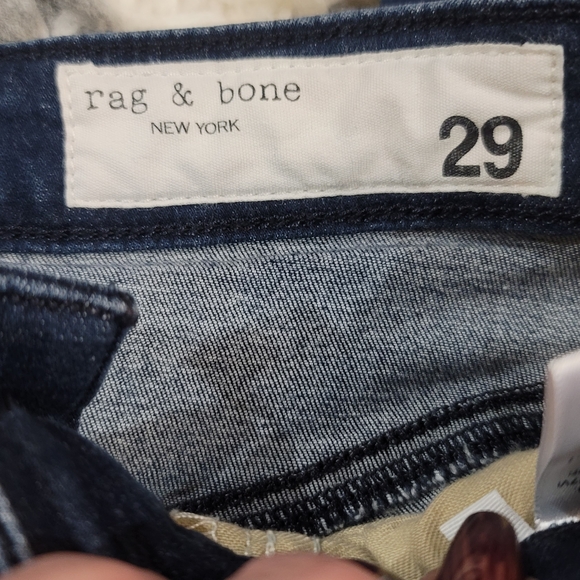 Rag & Bone White and Dark Blue Pants - Picture 3 of 5